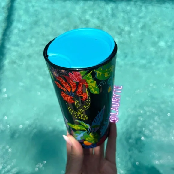 Starbucks 2023 Summer Tropical Immersive Florals Luster Ceramic Travel Mug - Picture 6 of 7